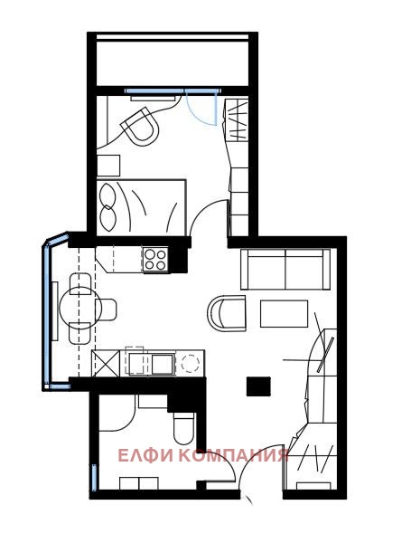 Дава под наем 2-СТАЕН, гр. София, Гоце Делчев, снимка 15 - Апартаменти - 53147237