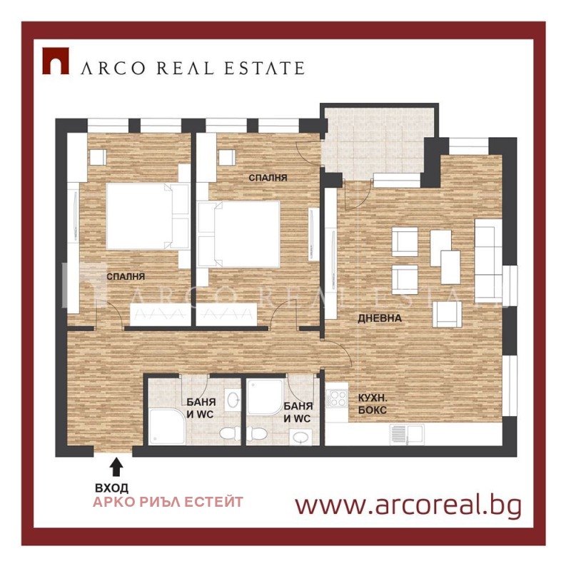 Дава под наем 3-СТАЕН, гр. София, Кръстова вада, снимка 8 - Апартаменти - 53413462