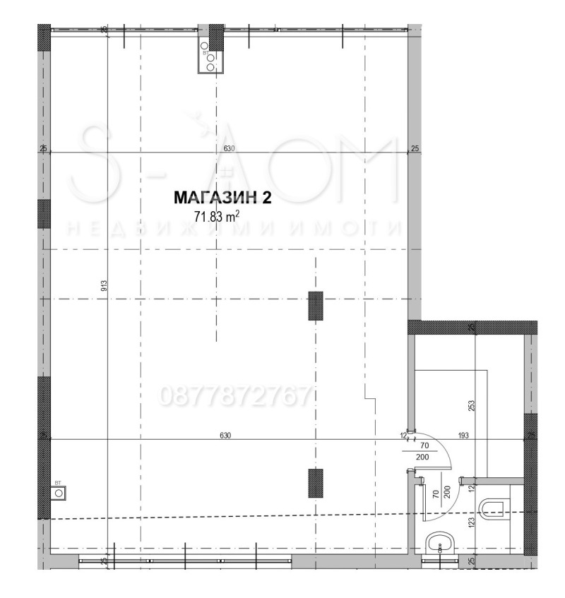 Дава под наем МАГАЗИН, гр. Стара Загора, Самара 3, снимка 2 - Магазини - 48133178