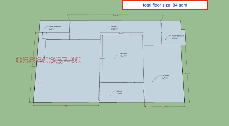 Дава под наем 2-СТАЕН, гр. София, Красно село, снимка 2 - Апартаменти - 53286121