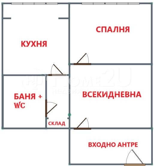 Til leie  1 soverom Sofia , Tsentar , 52 kvm | 89435919 - bilde [2]