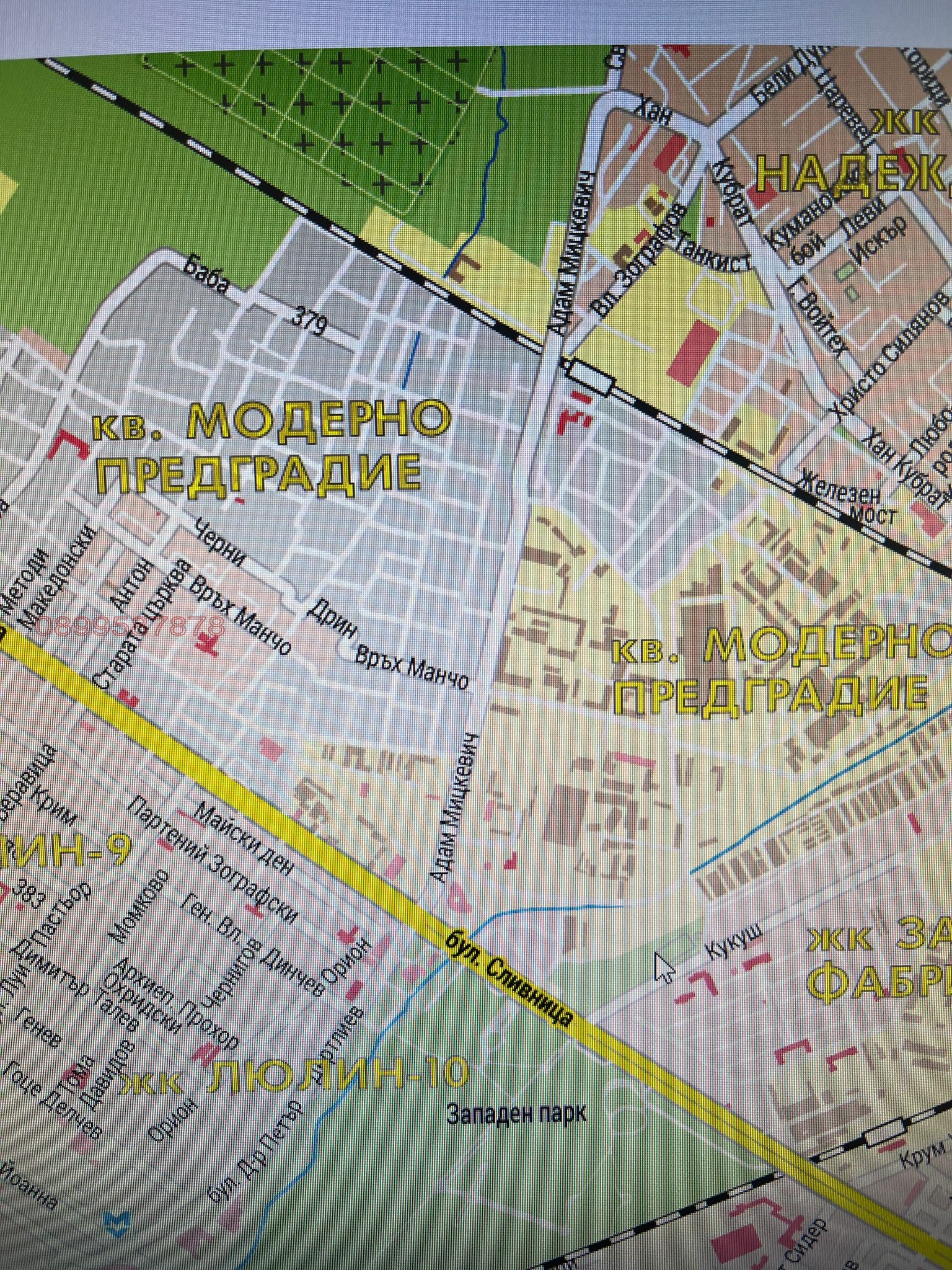 Дава под наем МЯСТО, гр. София, Модерно предградие, снимка 7 - Парцели - 53899380