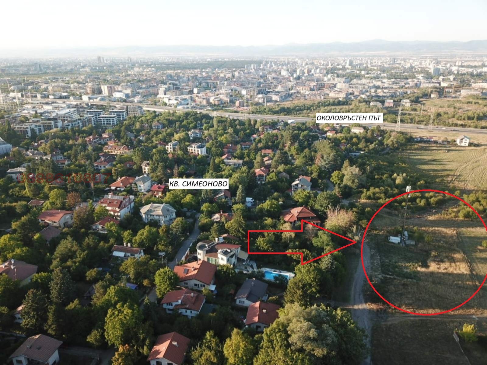 Дава под наем МЯСТО, гр. София, Симеоново